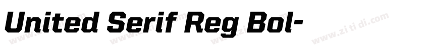 United Serif Reg Bol字体转换
